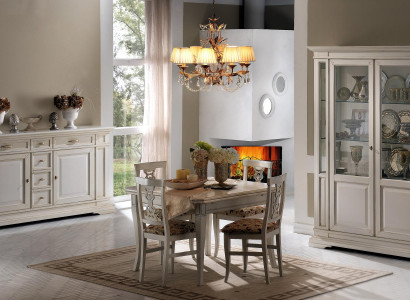 7-piece set wooden furniture chest of drawers 4x chair table display cabinet new group dining room set