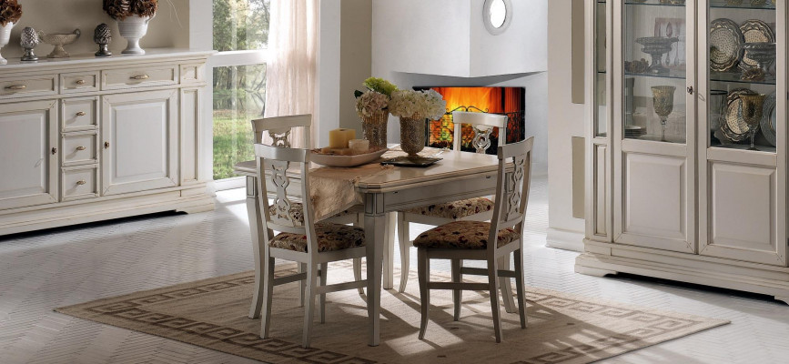 7-piece set wooden furniture chest of drawers 4x chair table display cabinet new group dining room set