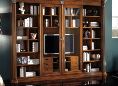 Cabinet display case wood living room furniture TV wall unit design living room display cases