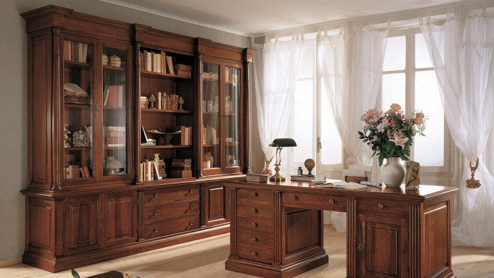 Office bookshelf cabinet wood office cabinet shelf cabinets display case Italian furniture