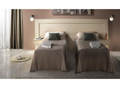 Modern Luxury Furniture 4-piece Set Hotel Equipment 2x Beds + Nightstand