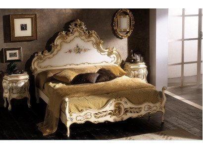 Complete bedroom set white bed, 2x nightstands bedroom furniture wood new