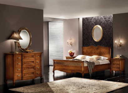 Bed Nightstand Dresser 4-piece Bedroom Set Design Classic Luxury New Beds