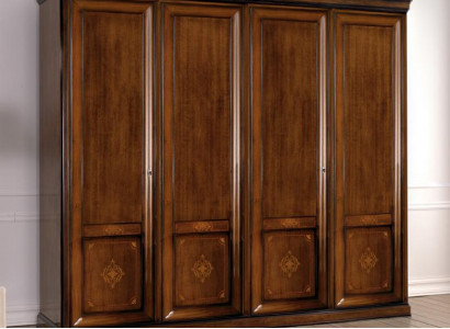 Luxury Wardrobe Closet Italian Furniture Bedroom Solid Wood Cabinets