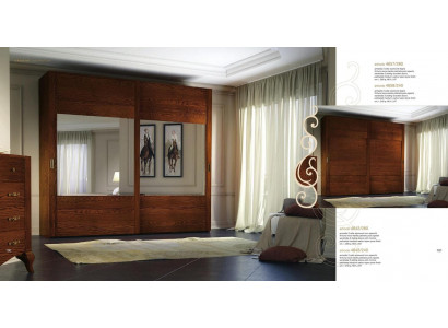 Wardrobe Closet Shelf Storage Coat Rack Modern Mirror Wood Design