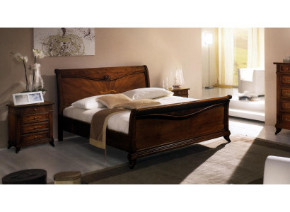 Classic bed luxury furniture beds bedroom furnishings nightstand 2x 3-piece set.