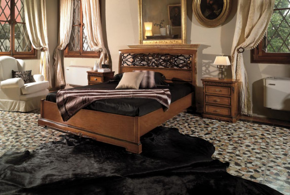 Bedroom furniture set Italian furniture nightstand solid wood 3-piece set