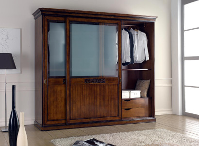 Wardrobe Bedroom Closet Luxury Vaccari cav giovanni Solid Wood New