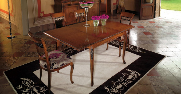 Dining table furniture set: 4 chairs set, 5-piece group, design dining room suite, new