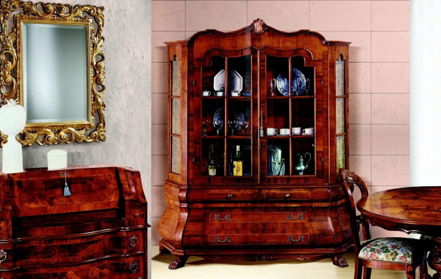Showcase with 2 Doors Cabinet Display Living Room Cabinets New Furniture Glass Italy