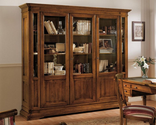 Cabinet shelf living room bookshelf wood office cabinet cabinets showcase Italy