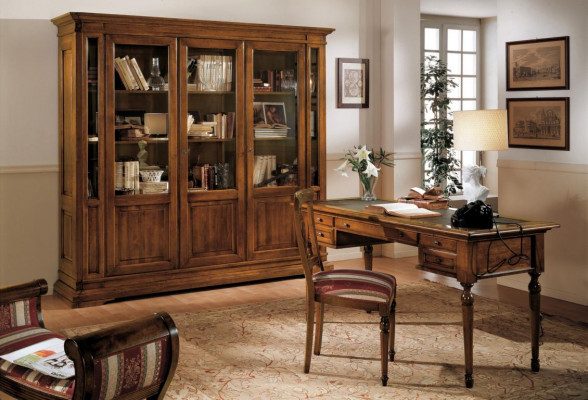 Cabinet shelf living room bookshelf wood office cabinet cabinets showcase Italy
