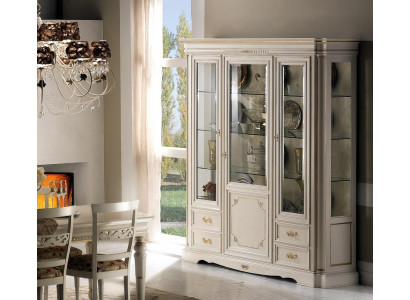 Display cabinet living room furniture sideboard solid wood display case glass cabinet real wood