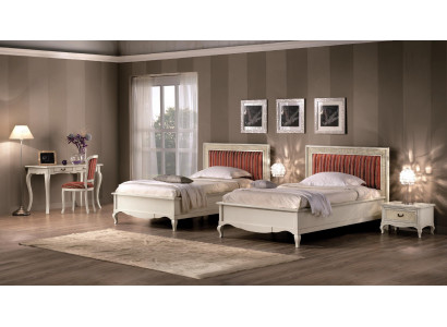 Design Bedroom 6-piece Bedroom Complete Set Bed Nightstand Secretary Wood