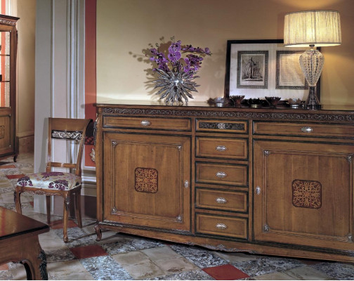 Side low board cabinet living room shelf luxury designer dresser sideboard new