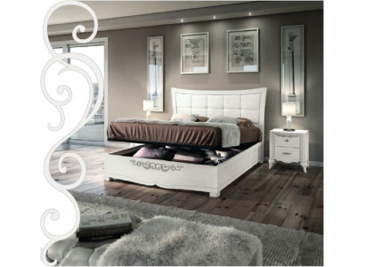 Three-piece Bedroom Set: Bed, Nightstand, Double Wood, Modern Group Beds