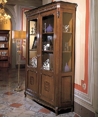 Display cabinet genuine wood showcase living room furniture sideboard solid wood