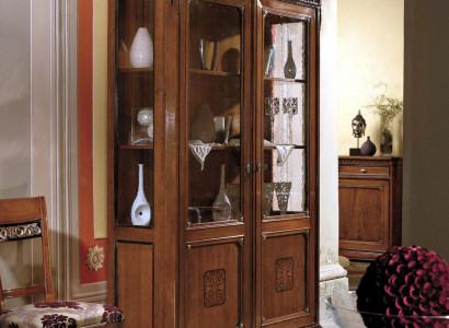 Furniture Large Wood Brown Display Cabinet Luxury Display Cabinet Design Furniture Italian