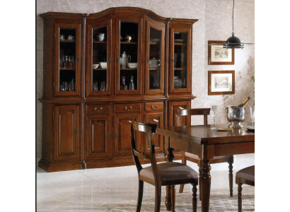 Furniture classic shelves cabinets display cases display cabinet XXL glass cabinet sideboard wood
