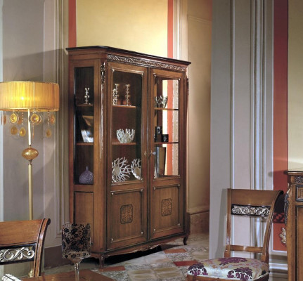 Showcase glass cabinet solid wood display case living room furniture sideboard solid wood