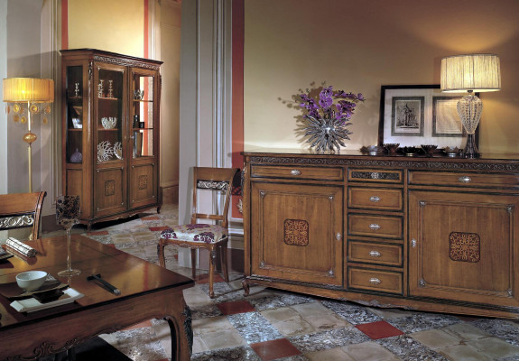Showcase glass cabinet solid wood display case living room furniture sideboard solid wood