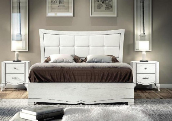 Bedroom bed nightstand beds wood set modern nightstands 3-piece set.