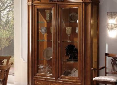 Showcase Sideboard Display Cabinets Luxury Glass Cabinet Wardrobes Brown Wood Design Furniture