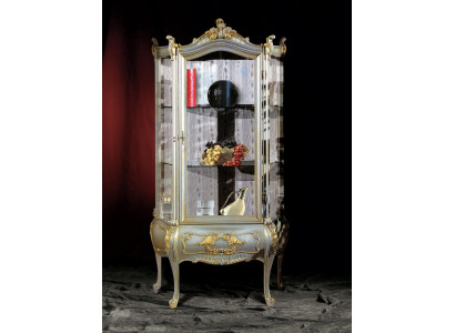 Baroque Furniture Italian Display Cabinet Furniture Cabinets Solid Wood Shelf Elegant