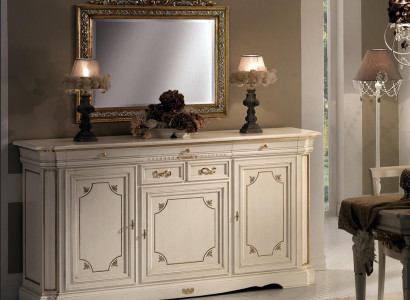 Design dresser furniture sideboard classic living room wood cabinet luxury Italy