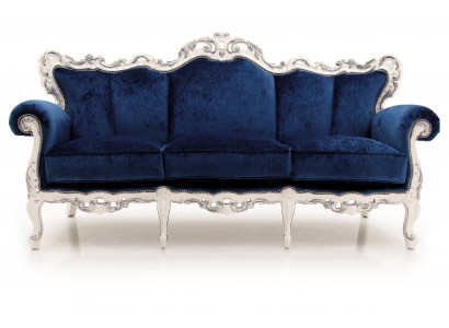 Textile sofa couch upholstery sofa 3-seater couches sofas Art Deco three-seater new