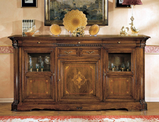 Sideboard Dresser Chest Drawer Display Cabinet Living Room Wood Buffet Cabinet New