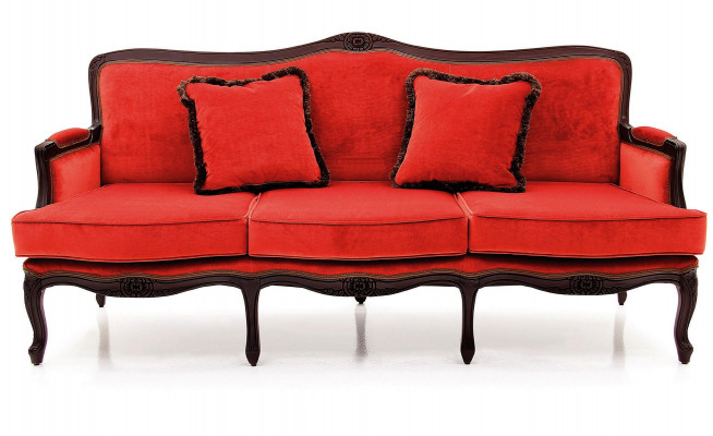 Classic design upholstery luxury seat sofa couch leather textile 3-seater new H5