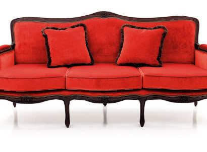 Classic design upholstery luxury seat sofa couch leather textile 3-seater new H5