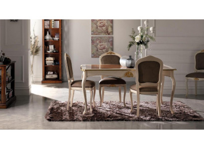Table Genuine Wood Classic Baroque Antique Style Dining Table Genuine Wood