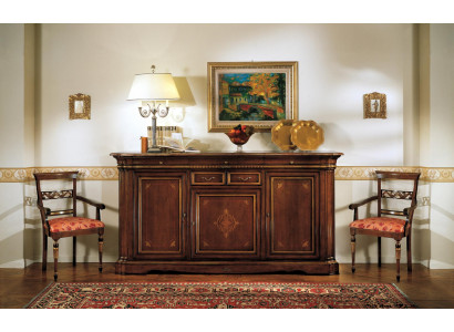 Baroque Style Sideboard Solid Wood Luxury Italian Wood Furniture Dresser