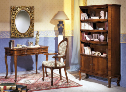 Set table with mirror tables armchair chair set retro-style cabinet furniture 3-piece