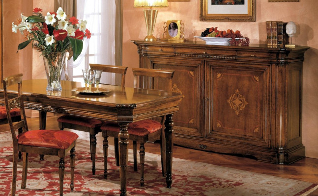 Designer luxury wood cabinet Italian furniture real wood sideboard