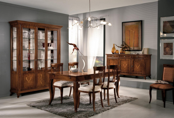 Deceptively realistic wood-look dining table: Modern design and luxury for your dining room
