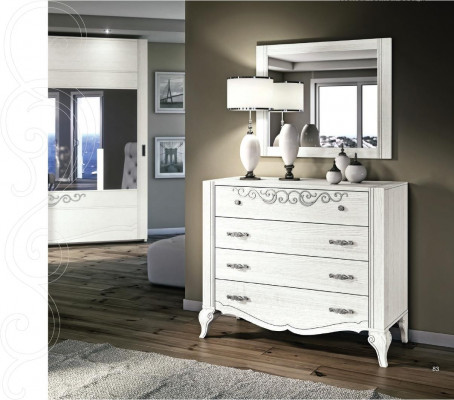 Luxury Set 2-piece. Dresser Mirror Group Wood Console Dressers Cabinet Modern New.