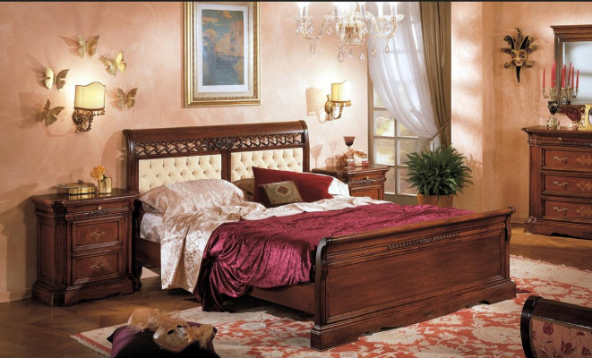Bed double bed wooden bed furniture solid wood bedroom designer bed wood beds