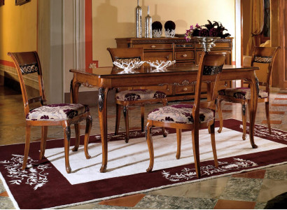Dining chair room set seating suite 4x chairs classic upholstered design new wood