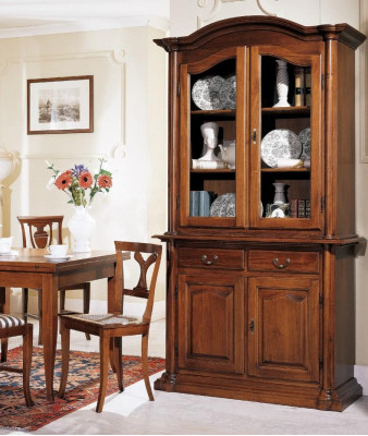 Wooden display cabinet glass cupboard solid wood sideboard display cabinet living room furniture massive