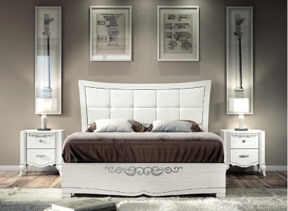 Double bed, bed, luxury beds, wooden bed frames, bed frame, white design, modern, new