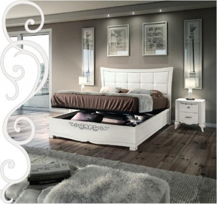 Double bed, bed, luxury beds, wooden bed frames, bed frame, white design, modern, new