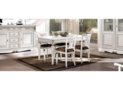 Dining table table dining room tables luxury wood white design modern Italian furniture