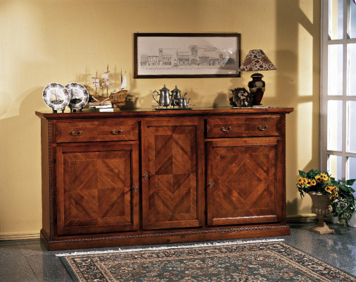 Dresser drawers wooden sideboard cabinet cabinets solid dressers living room