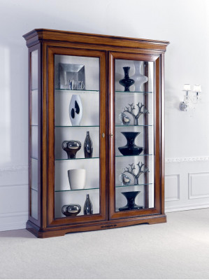 Living room display cabinet bookshelf sideboard classic furniture wooden shelves