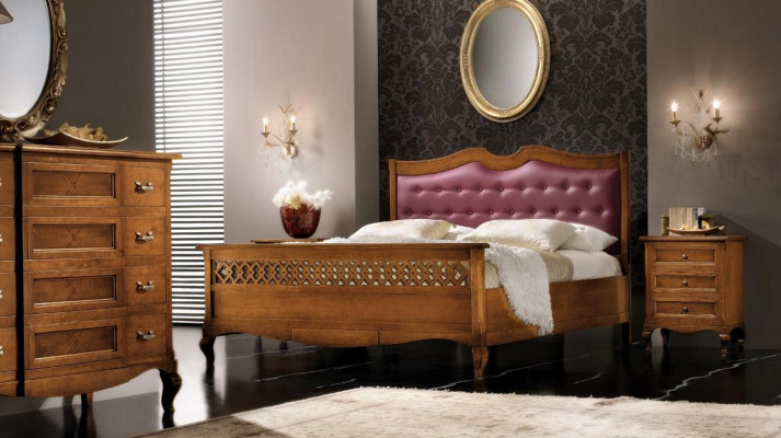 Bedroom solid wood furniture bed upholstery design luxury double hotel beds new
