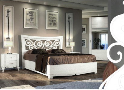 Bed frames, bed, double bed, beds, upholstery, wood, designer double bed frame, white.