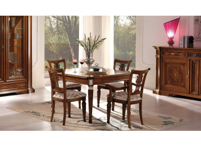 Set of 4 chairs armchairs dining room suite wood modern group upholstered chair furniture